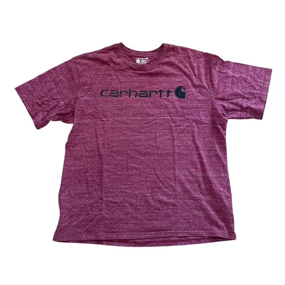Carhartt Shirt Mens XL Loose Fit Heathered Maroon Short Sleeve Heavy NWOT